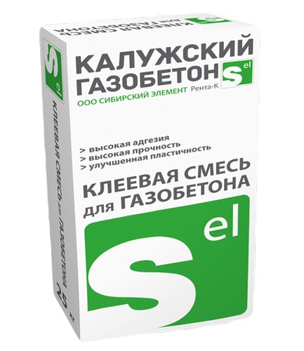 Клей для газоблоков Калужский газобетон, 25 кг